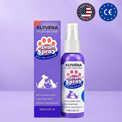 KLYVENA™ Advanced Pet Oral Spray | Fresh Breath, Plaque Biofilm & Gum Care — No Brushing