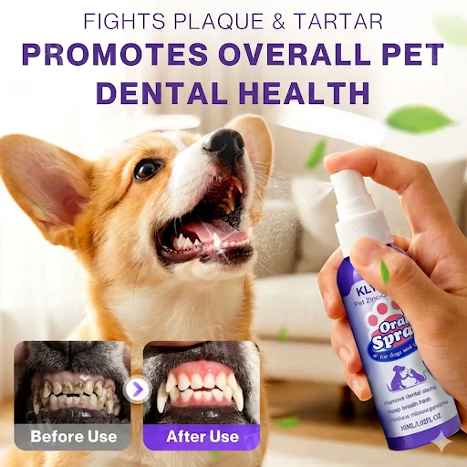 KLYVENA™ Advanced Pet Oral Spray | Fresh Breath, Plaque Biofilm & Gum Care — No Brushing