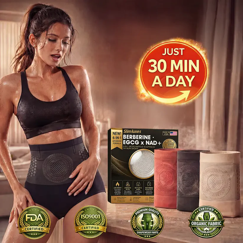 🔥2026 NEW RELEASE Slimluxes Berberine · EGCG × NAD+ 6-in-1 Micro-Particle Sculpting Shorts | High-Waist Slimming & Body Shaping Shorts ✨